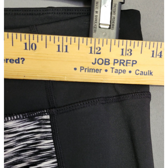 Calvin Klein Performance Pants Womens M Yoga Activewear Black White Sporty Retro - Picture 7 of 12